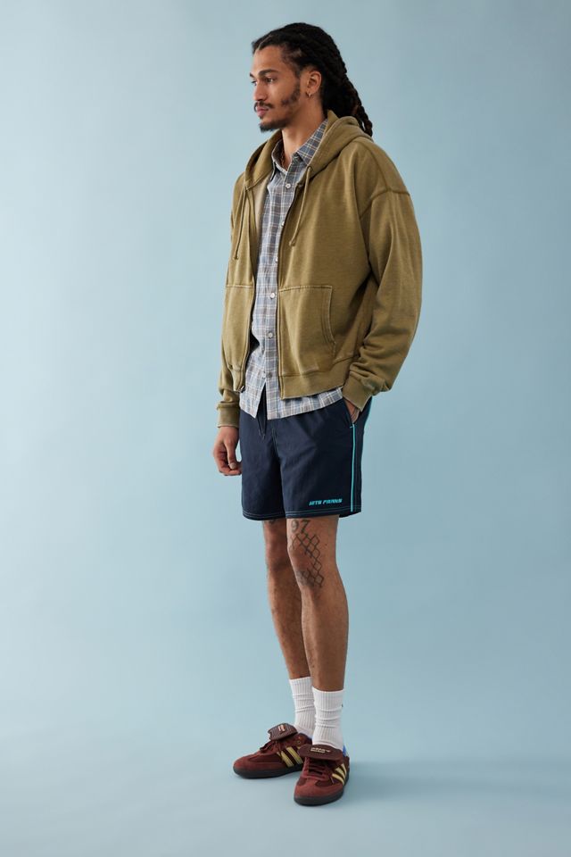 iets frans... Navy Retro Swim Shorts #6