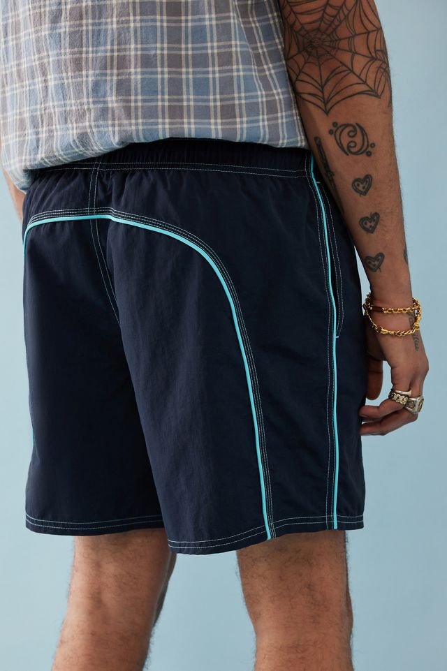 iets frans... Navy Retro Swim Shorts #8