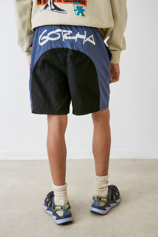 Gotcha UO Exclusive Navy Colour-Block Shorts #3
