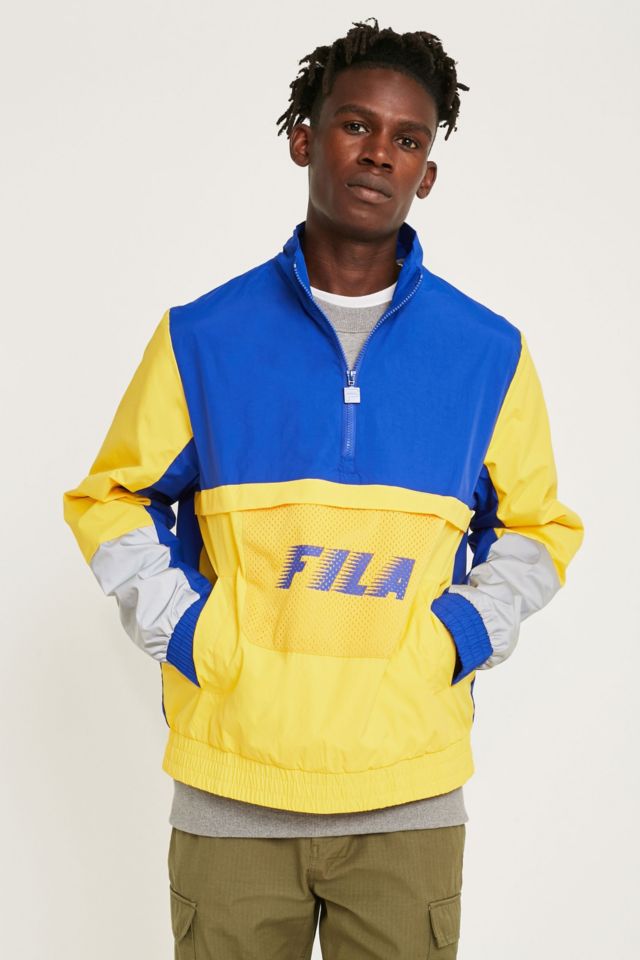 Fila blue and yellow jacket sale