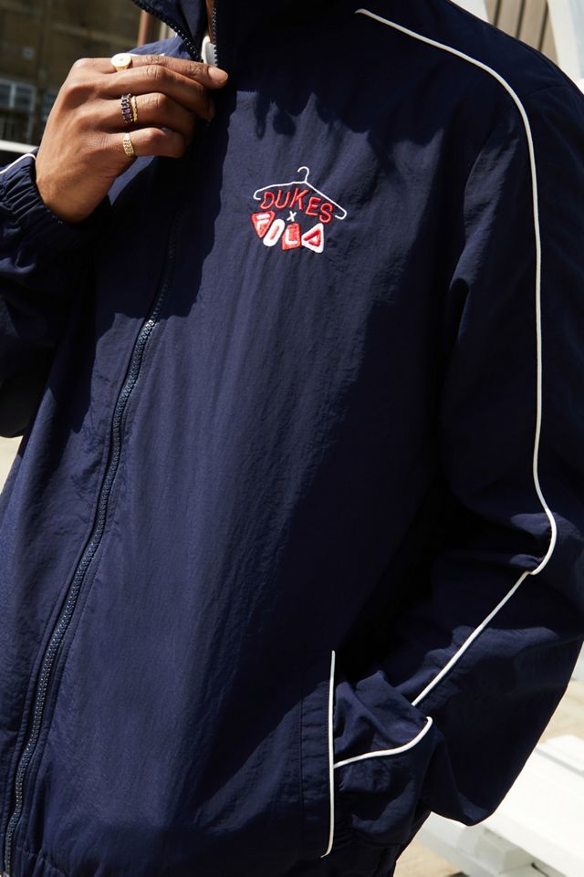 FILA x Dukes Cupboard Navy Nylon Track Jacket #3
