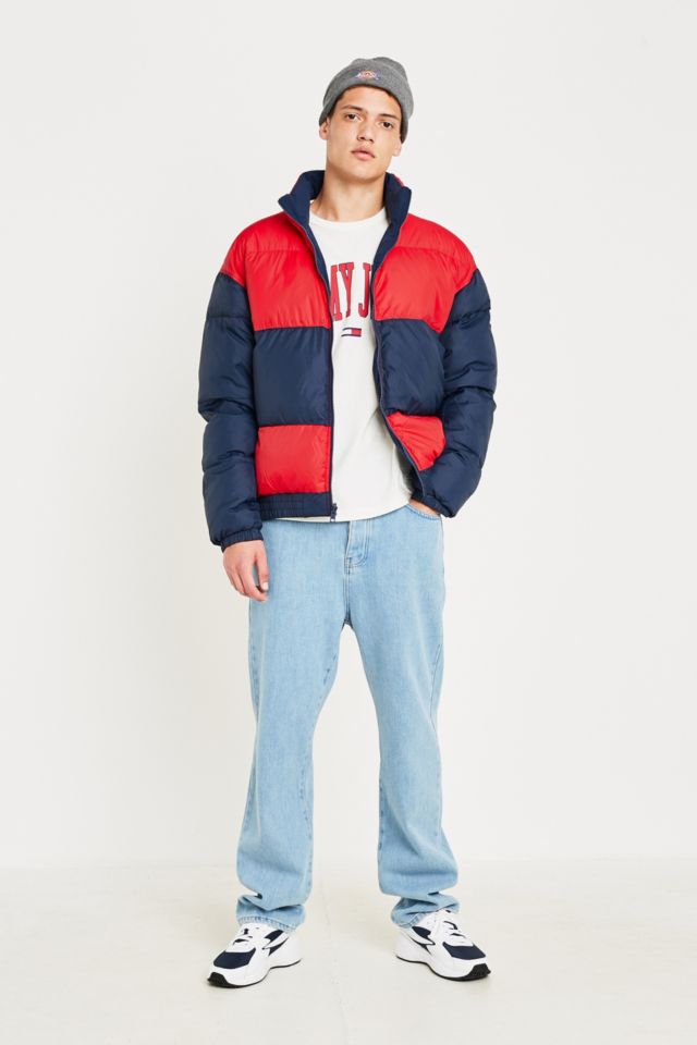 Tommy Jeans Red Reversible Jacket | Urban Outfitters UK