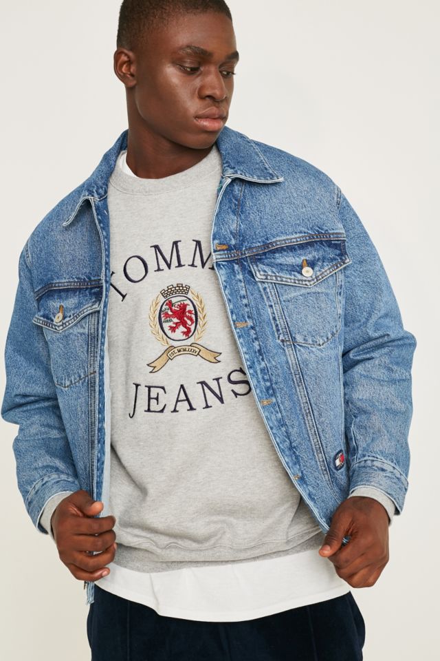 Tommy Jeans Crest Collection Flag Denim Trucker Jacket