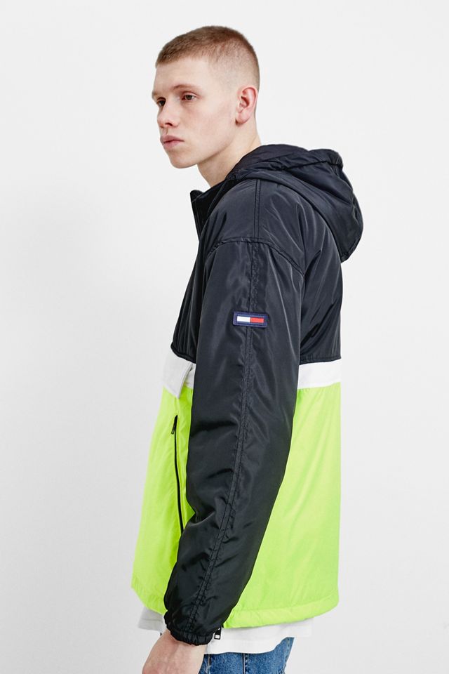 Chaqueta Rompevientos Popover de Bloques de Color Negro de Tommy Jeans #1