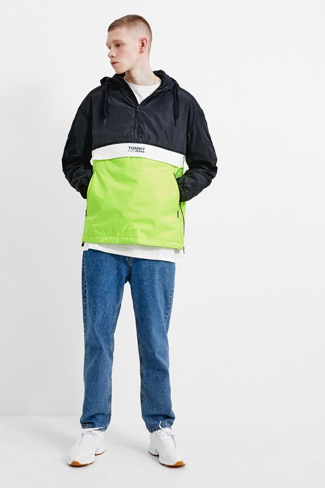 Chaqueta Rompevientos Popover de Bloques de Color Negro de Tommy Jeans #3