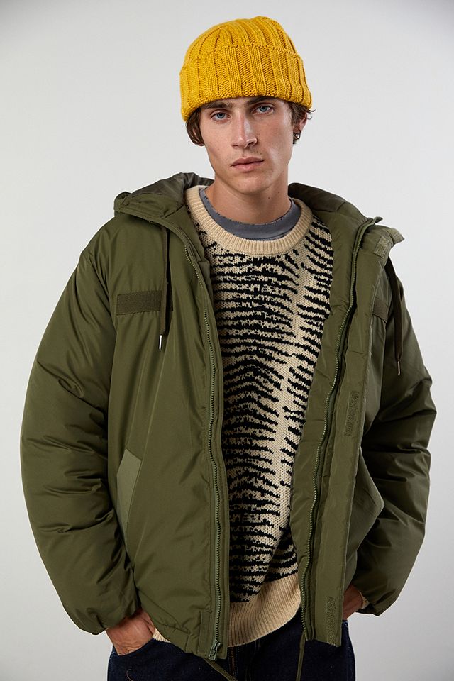 BDG Hooded Green Military Parka Jacket | Urban Outfitters UK