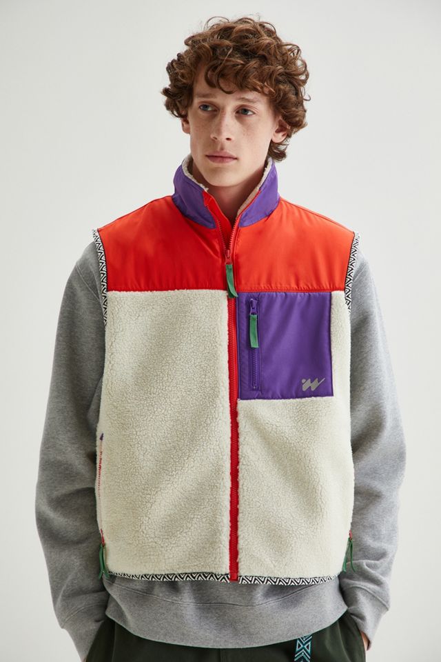 Senza Pareti Colour-Block Sherpa Vest #2