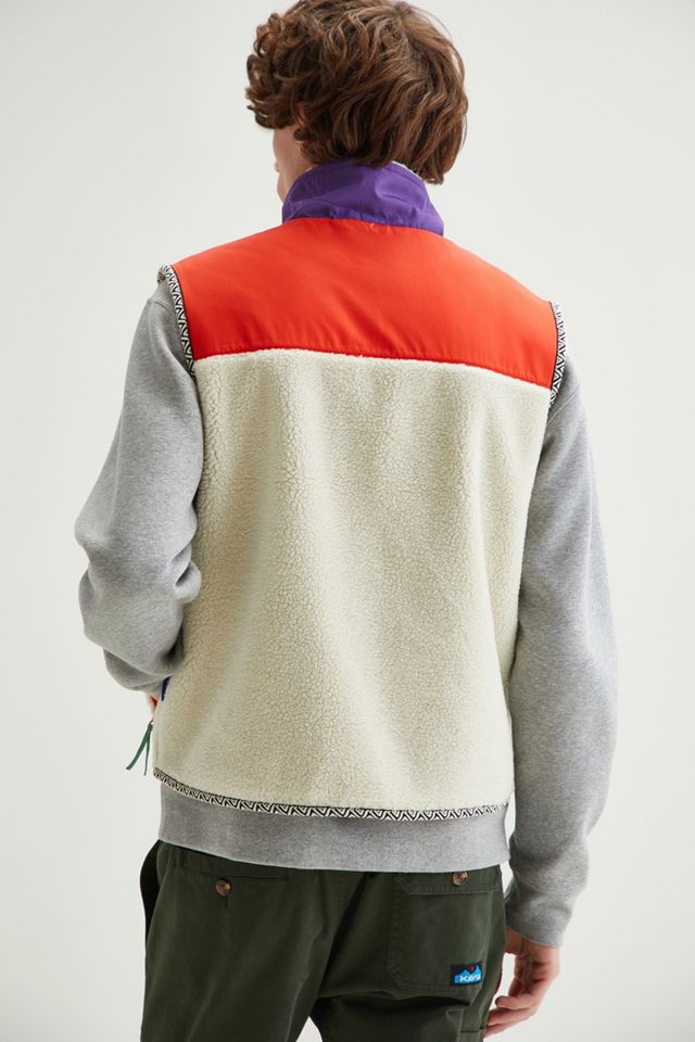 Senza Pareti Colour-Block Sherpa Vest #3
