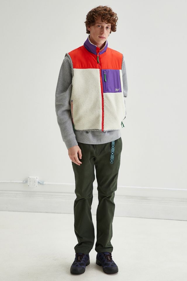 Senza Pareti Colour-Block Sherpa Vest #4