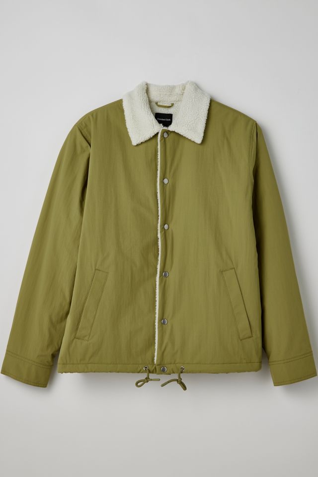 Men's sherpa clearance lined coaches jacket