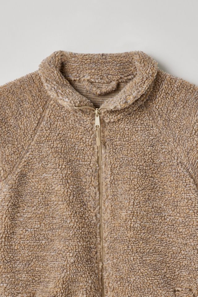 BDG – Sherpa-Jacke in Latte mit Reißverschluss #3