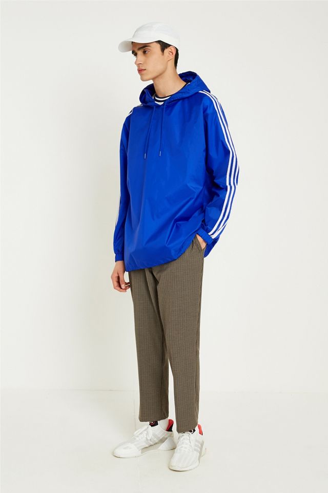 adidas Bold Blue Pullover Poncho Windbreaker Jacket #5