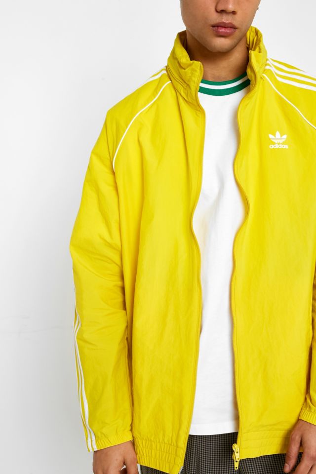 Adidas best sale yellow windbreaker