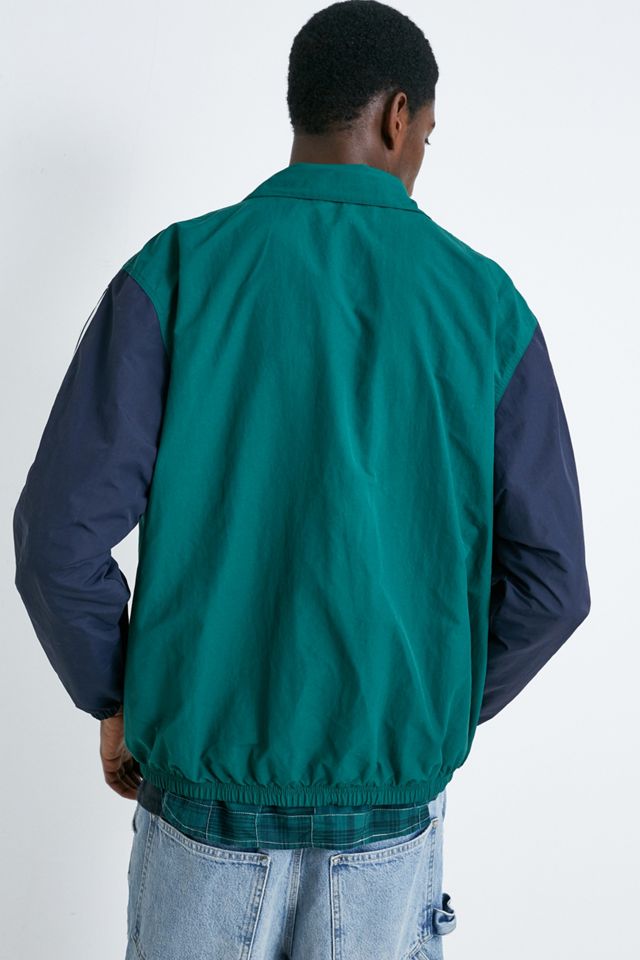 adidas Trefoil Green and Navy Coach Jacket #3