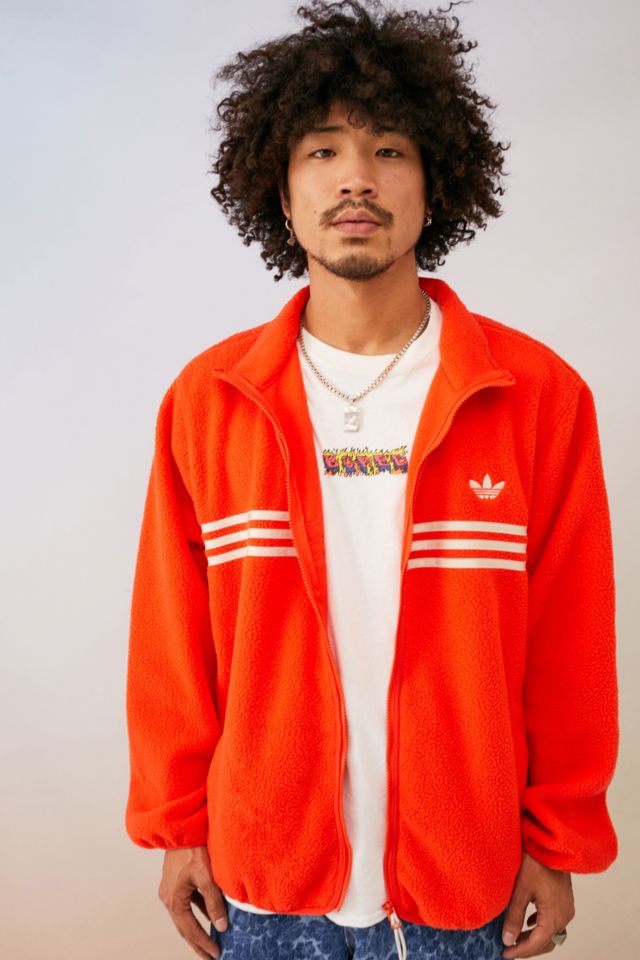 Orange best sale jacket adidas