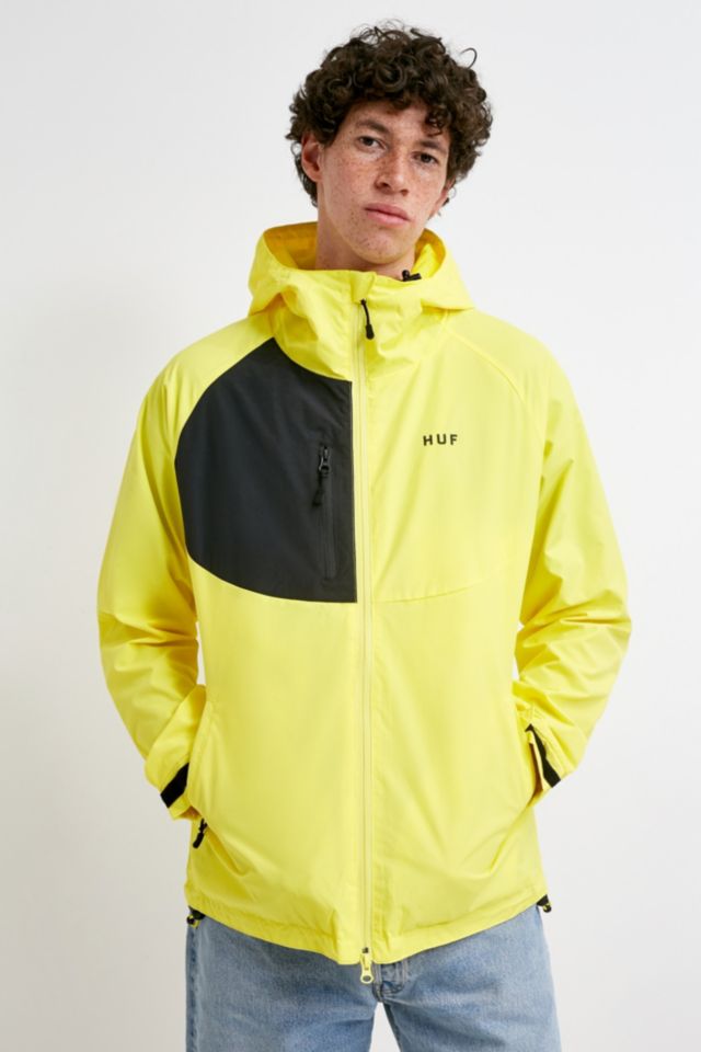 HUF Cutout Yellow and Black Shell Jacket | Urban Outfitters UK