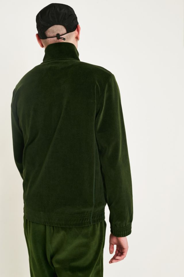 Champion green velour store track top