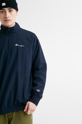 champion windbreaker quarter zip