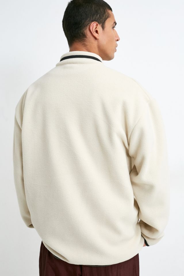 Champion uo exclusive ecru polar fleece mock neck sweatshirt sale