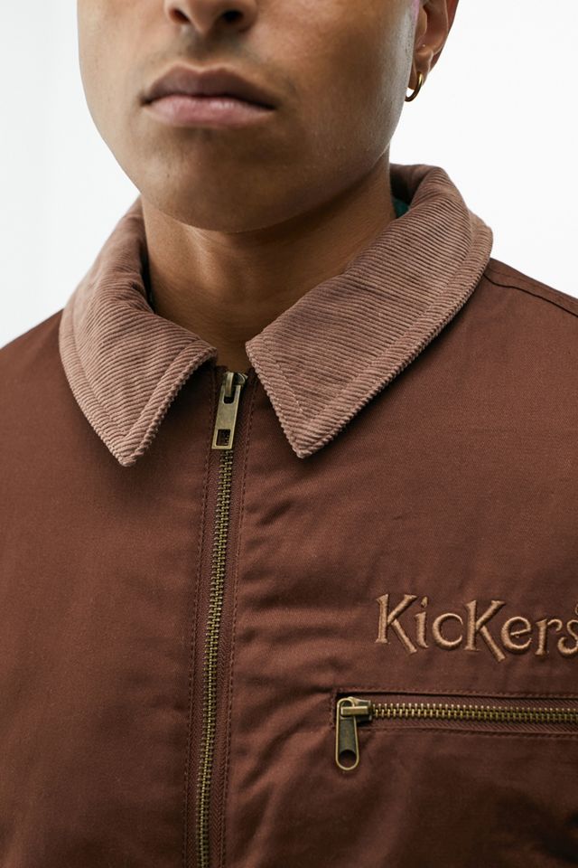 Kickers UO Exclusive Brown Harrington Jacket | Urban Outfitters UK