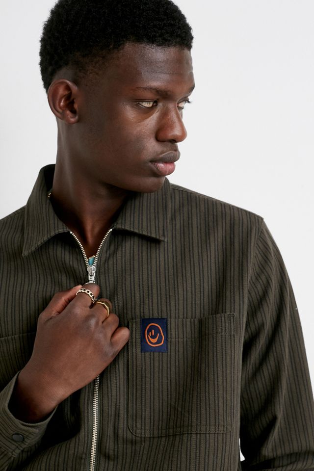 Lazy Oaf Khaki Pinstripe Giacca da lavoro #1