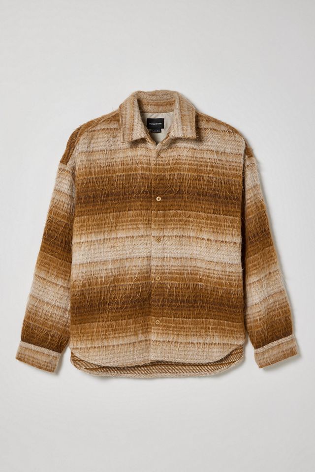 Standard Cloth Brown Shaggy Shirt Jacket  #1