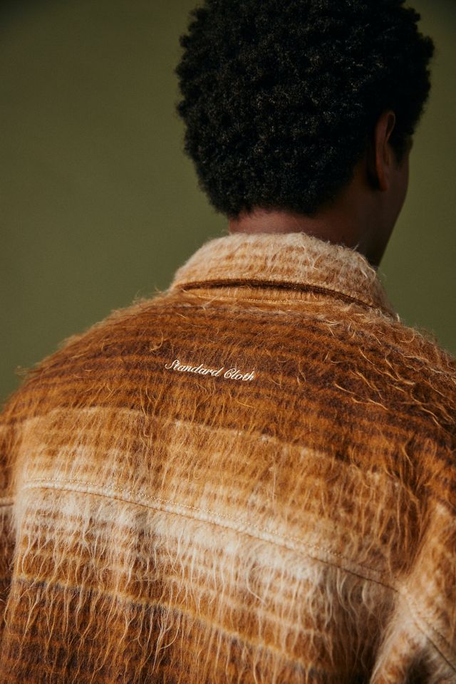 Standard Cloth Brown Shaggy Shirt Jacket  #3