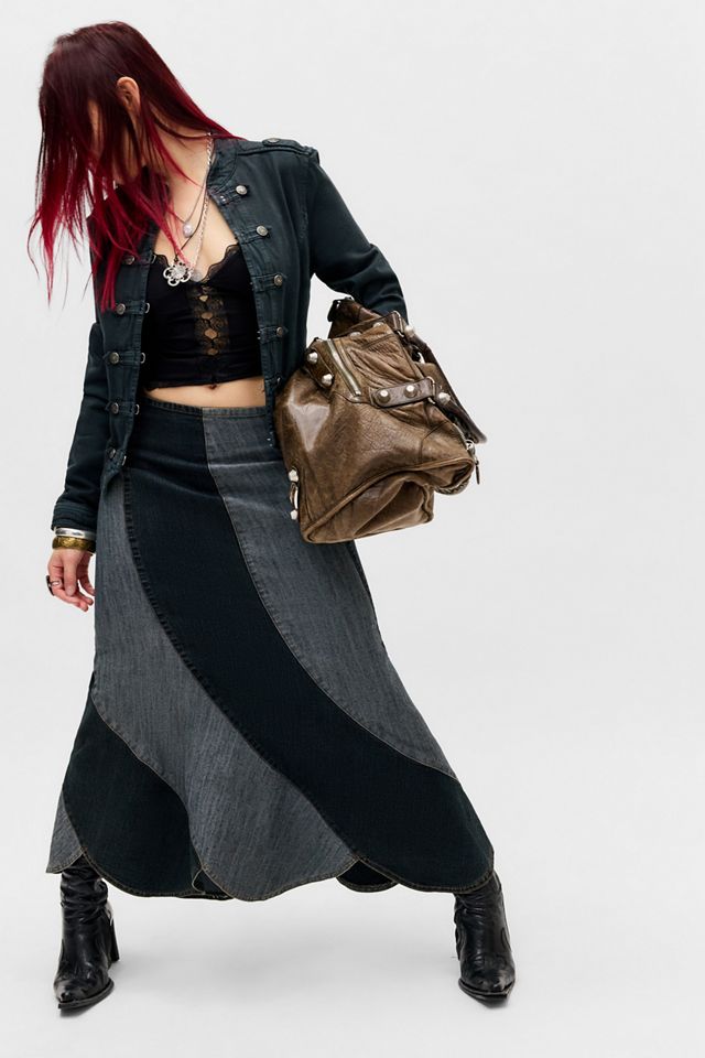 Jaded London Washed Black Rebel Jacket | Urban Outfitters UK