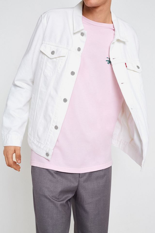 Levi’s Steel White Denim Trucker Jacket #1