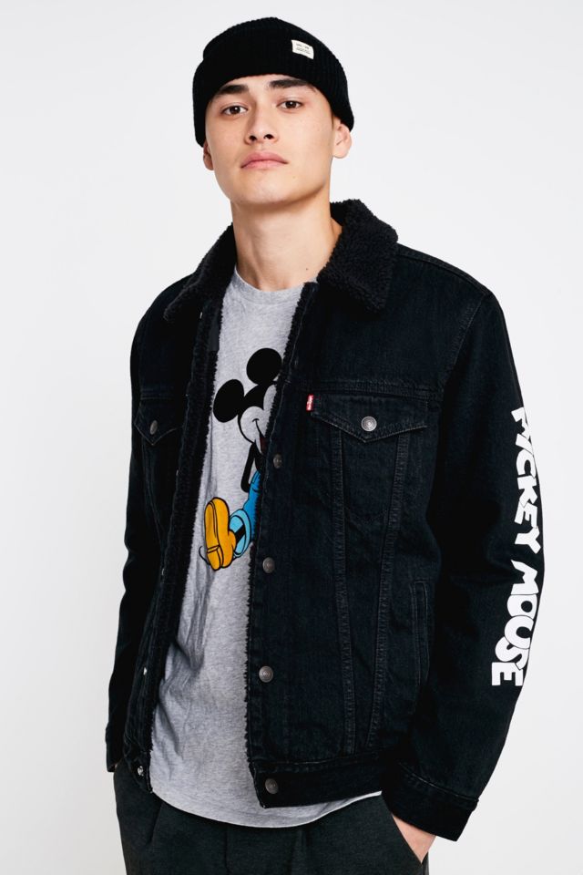 Levi s Mickey Mouse Black Denim Jacket