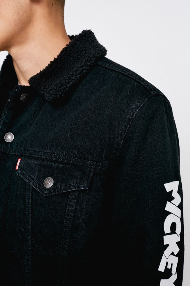 Levi’s Mickey Mouse Black Denim Jacket #5