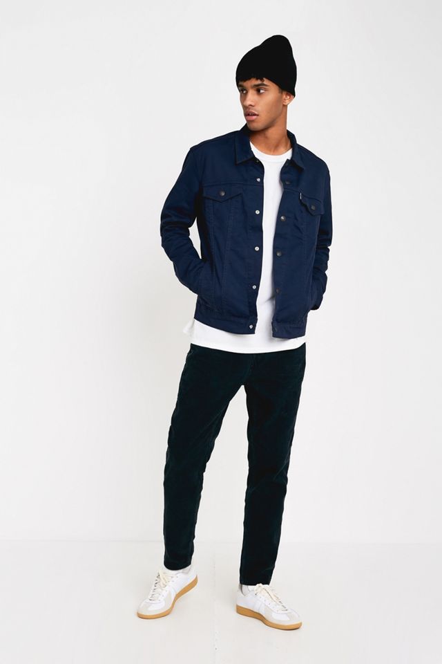Levi’s Navy Blazer Corduroy Trucker Jacket #1