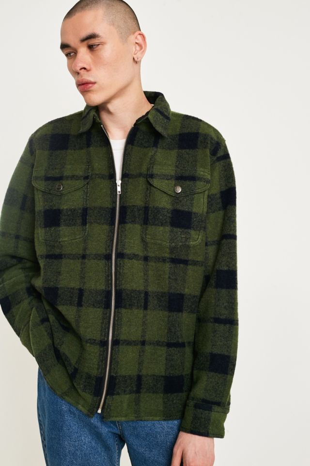 Lee wool zip overshirt store