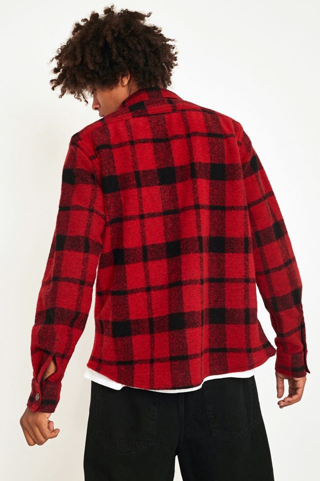 Lee Wool Zip Red Camisa a cuadros #2