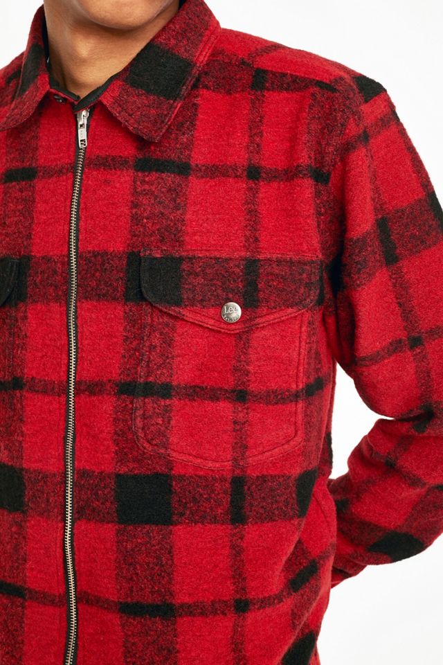 Lee Wool Zip Red Camisa a cuadros #3