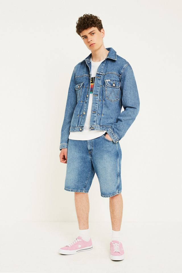 Wrangler Kabel Blue Denim Trucker Giacca  #1