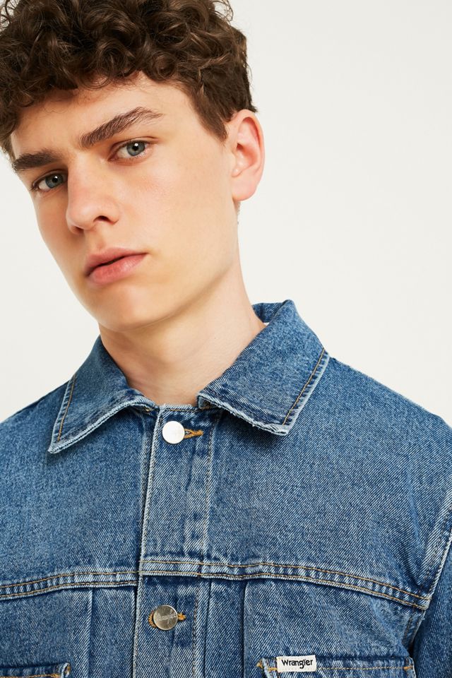 Wrangler Kabel Blue Denim Trucker Giacca  #3