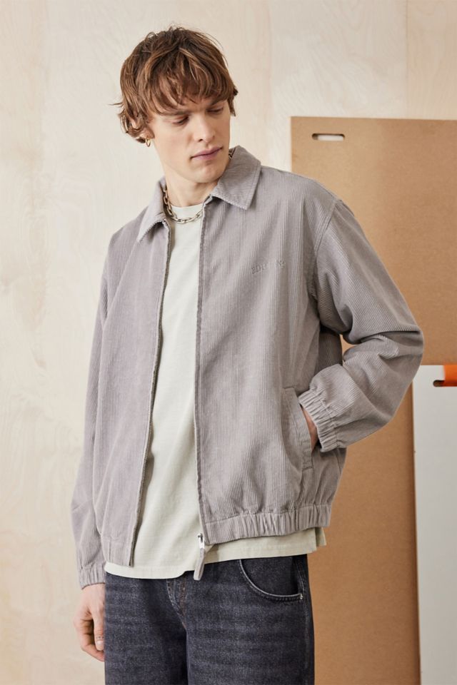 BDG Grey Corduroy Harrington Jacket