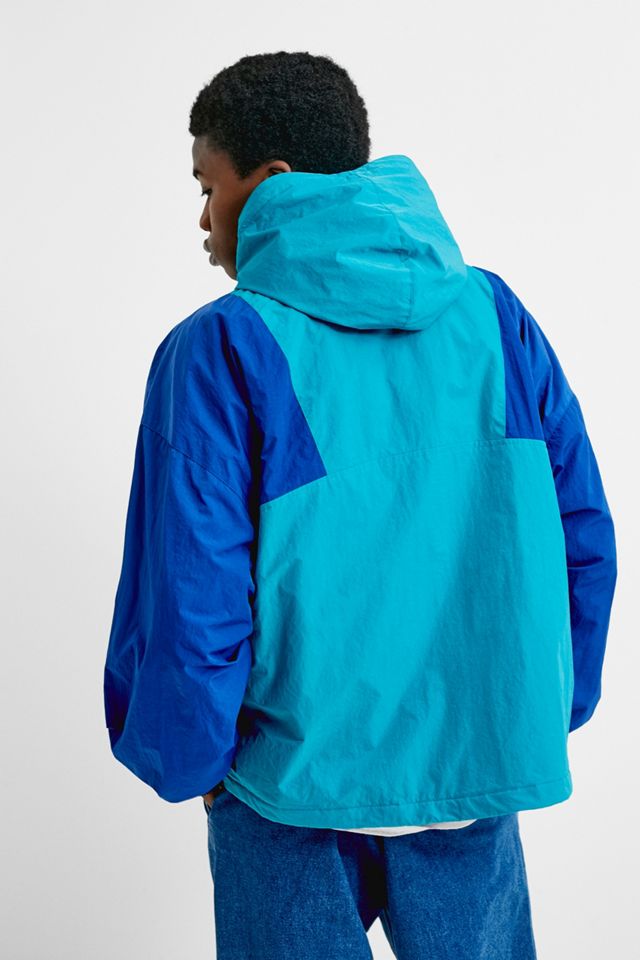 iets frans...Blue Colourblock Windbreaker Jacket #2
