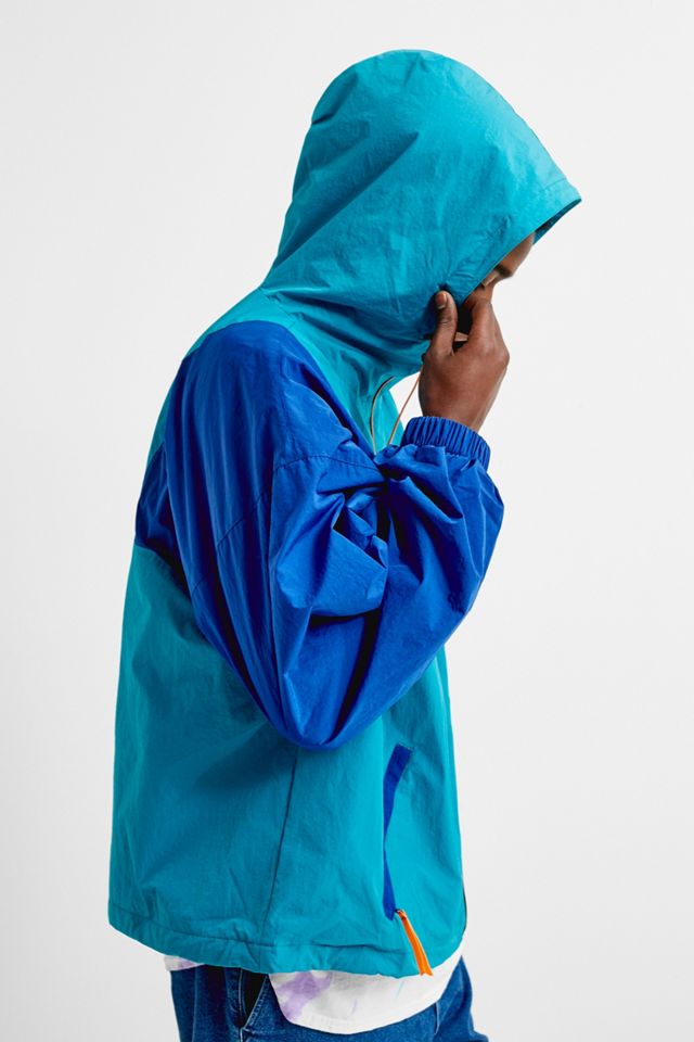 iets frans...Blue Colourblock Windbreaker Jacket #3