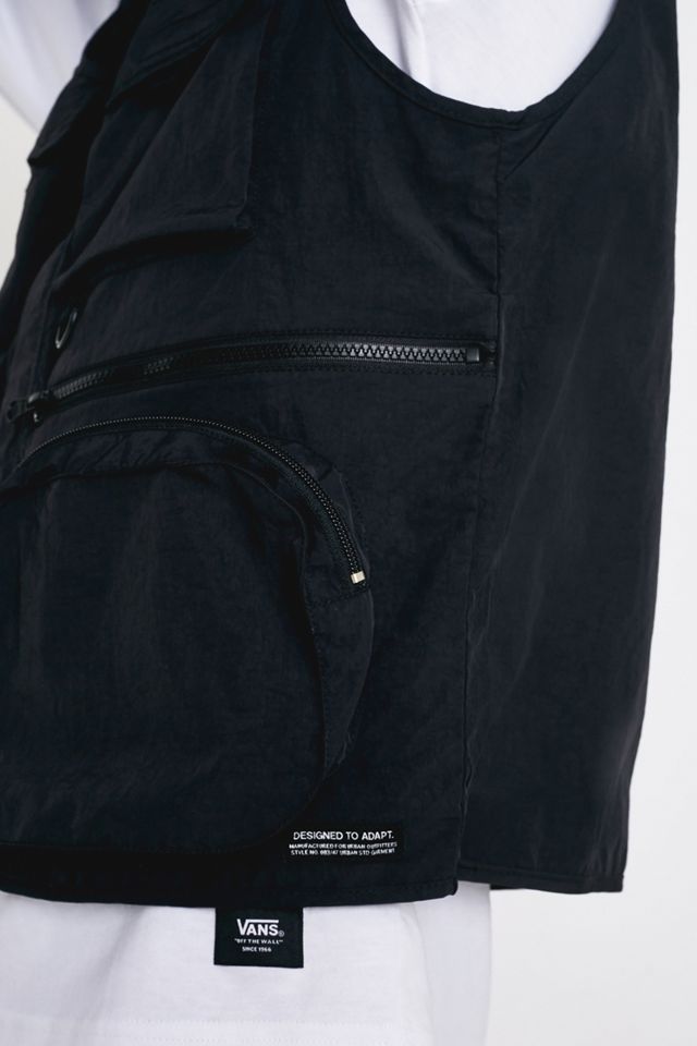 UO Black Nylon Utility Gilet #1