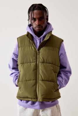 iets frans. Green Puffer Gilet - Green S at Urban Outfitters