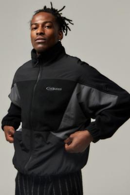 iets frans... Black Retro Fleece Jacket | Urban Outfitters UK