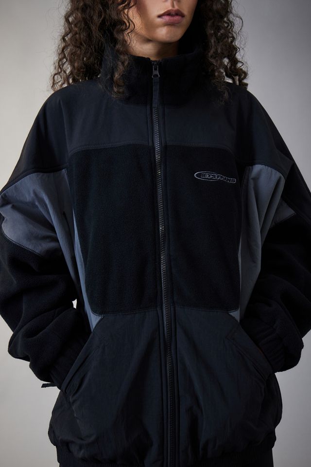 iets frans... Black Retro Fleece Jacket #6