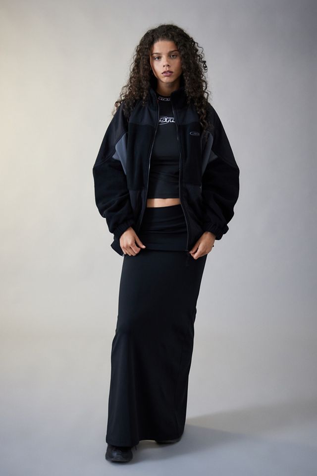 iets frans... Black Retro Fleece Jacket #7