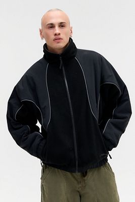 iets frans... Black Pascal Reversible Panel Fleece Jacket
