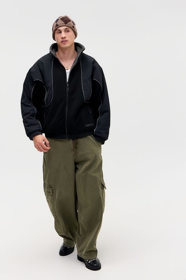 iets frans... Black Pascal Reversible Panel Fleece Jacket #2