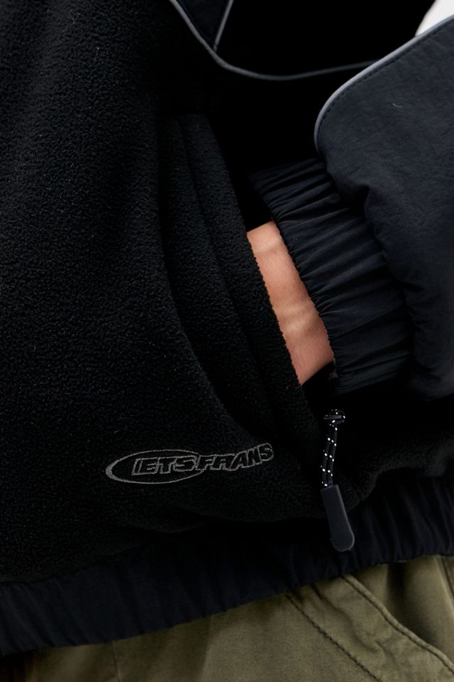 iets frans... Black Pascal Reversible Panel Fleece Jacket #3