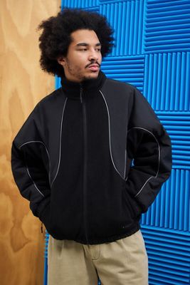 iets frans... Black Pascal Reversible Panel Fleece Jacket