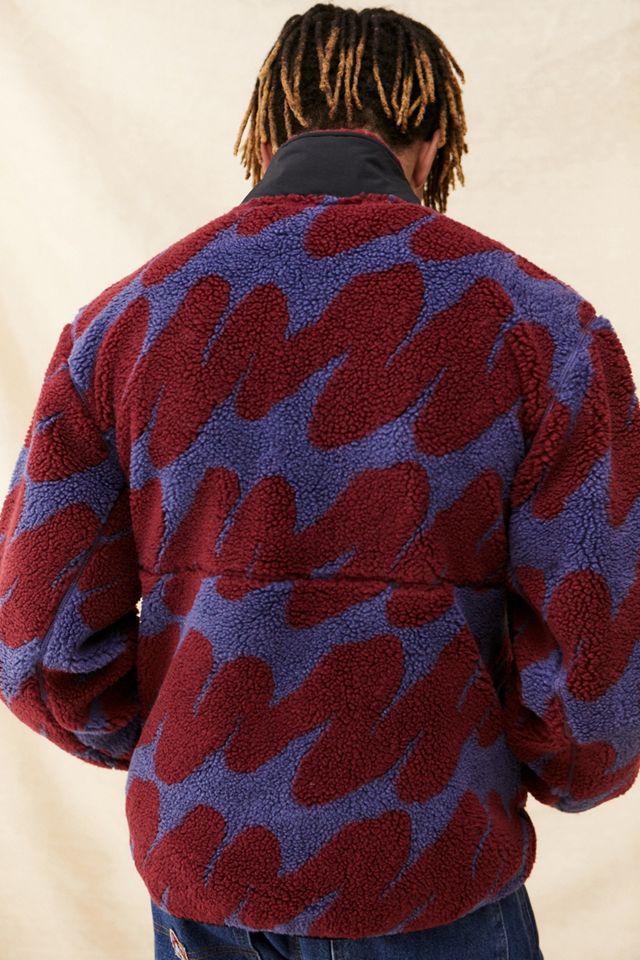 OBEY - Veste en sherpa Hense violette #5